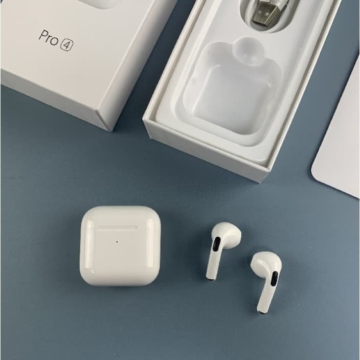 Fone De Ouvido Bluetooth Sem Fio PRO 4 Tws Com Microfone Bluetooth 5.1 Esportivos Para Android / Ios iphone MOSTRA LOJA