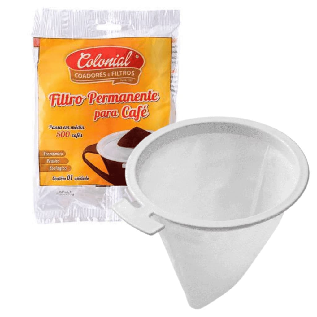 Kit 4 Coador De Café Permanente Reutilizável Tamanho 102 em TNT