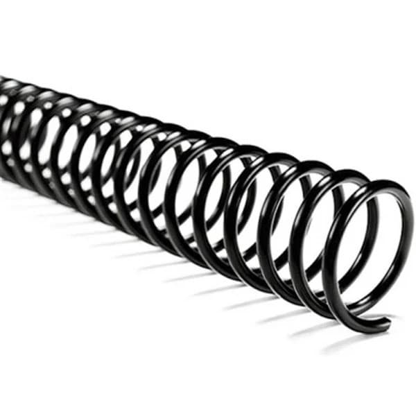ESPIRAL P/ ENCADERNAÇÃO 20 MM  PRETA PCT COM 80 UNIDADES