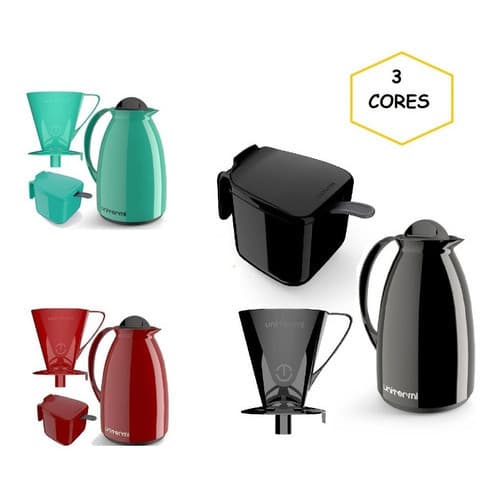Garrafa Térmica, Kit Café Prático Unitermi 650ml