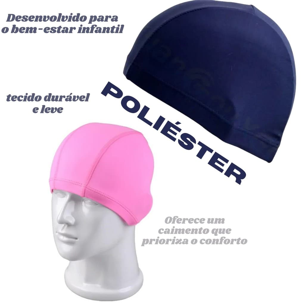 Touca de Natação em Poliéster para Jovens Nadadores