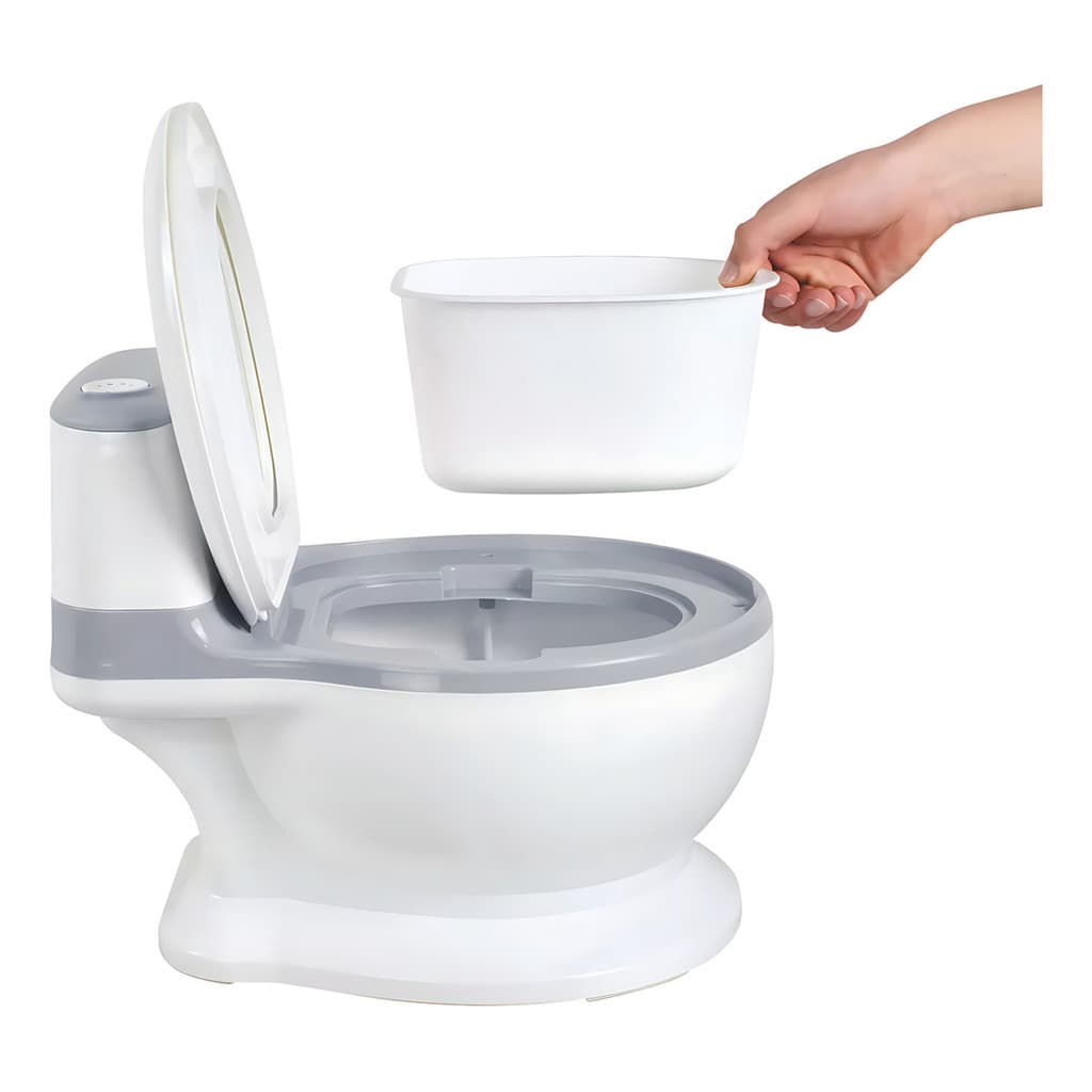 Penico Cinza Antiderrapante Para Bebês  Design Moderno