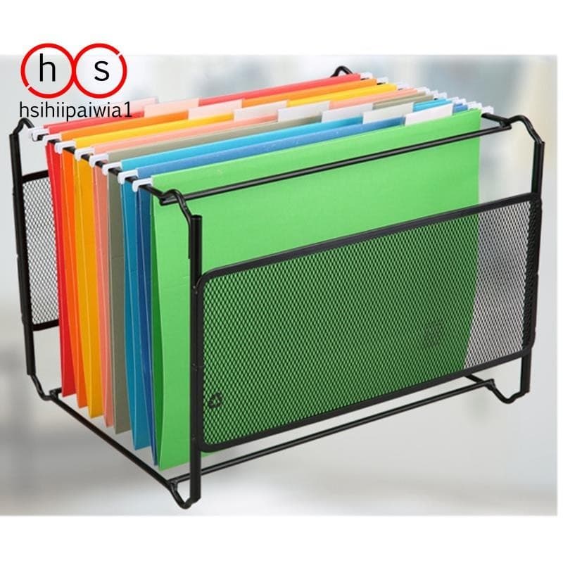 Organizador De Arquivo De Metal De Malha A4 , Caixa De Pasta Suspensa , Suporte De Armazenamento De Mesa , Prateleira ,