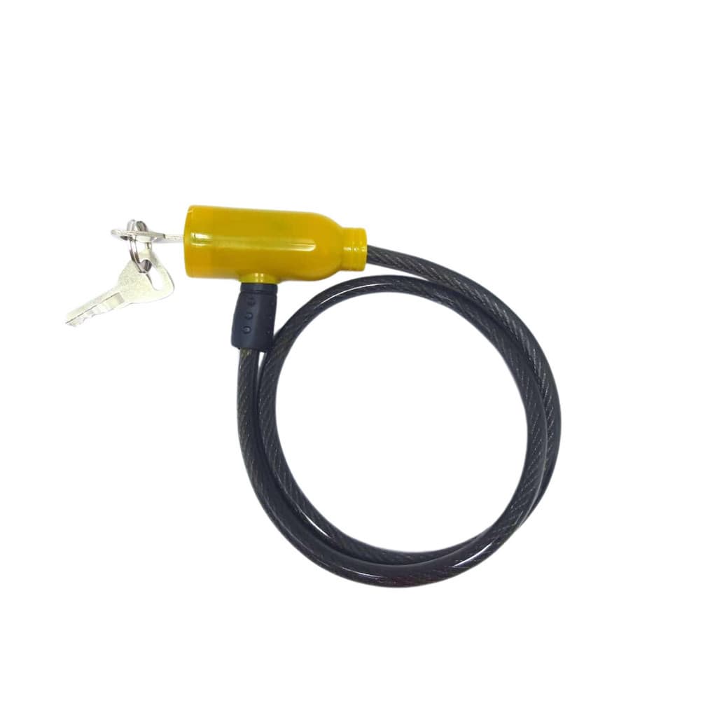 Trava de Segurança Cadeado De Bicicleta Aço + 2 chaves 65 CM