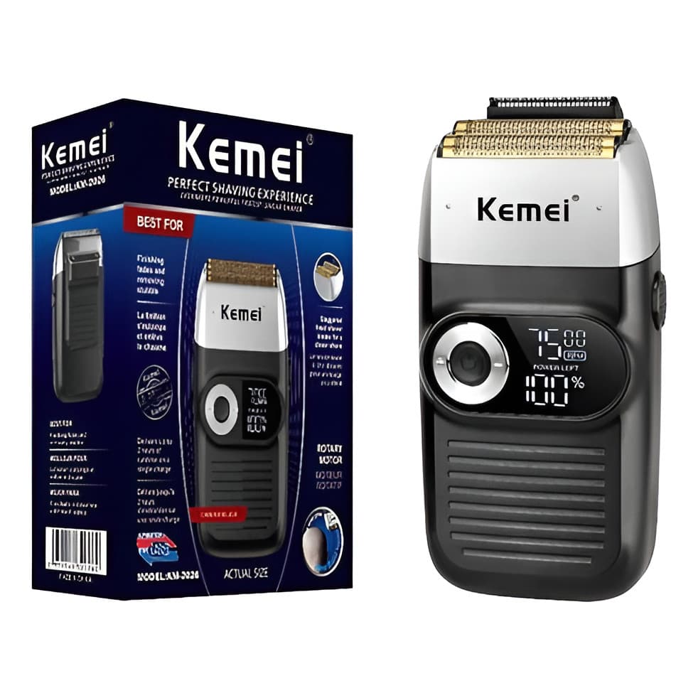 Barbeador Profissional Shaver Bivolt Kemei 2026 Fast Charge
