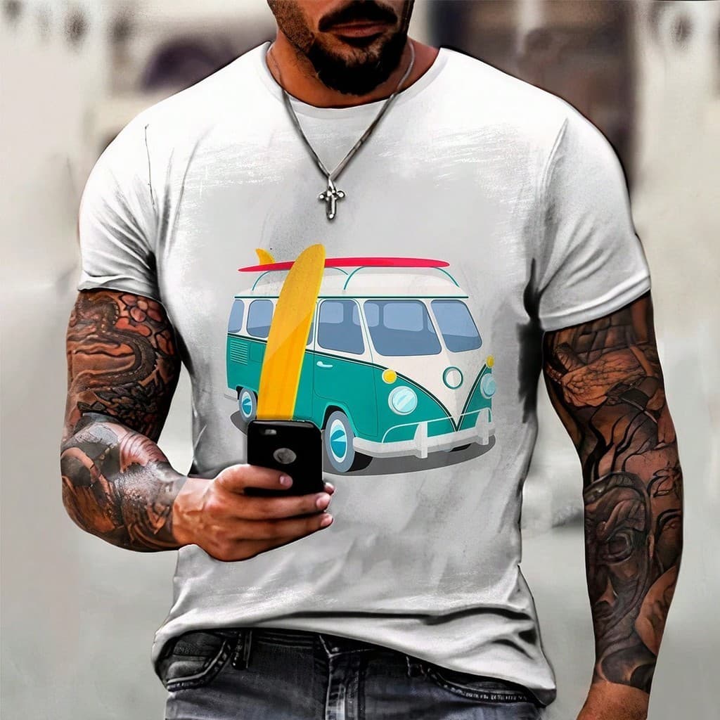 Camisa Camiseta Surf Surfista Praia Ondas Prancha Kombi 2