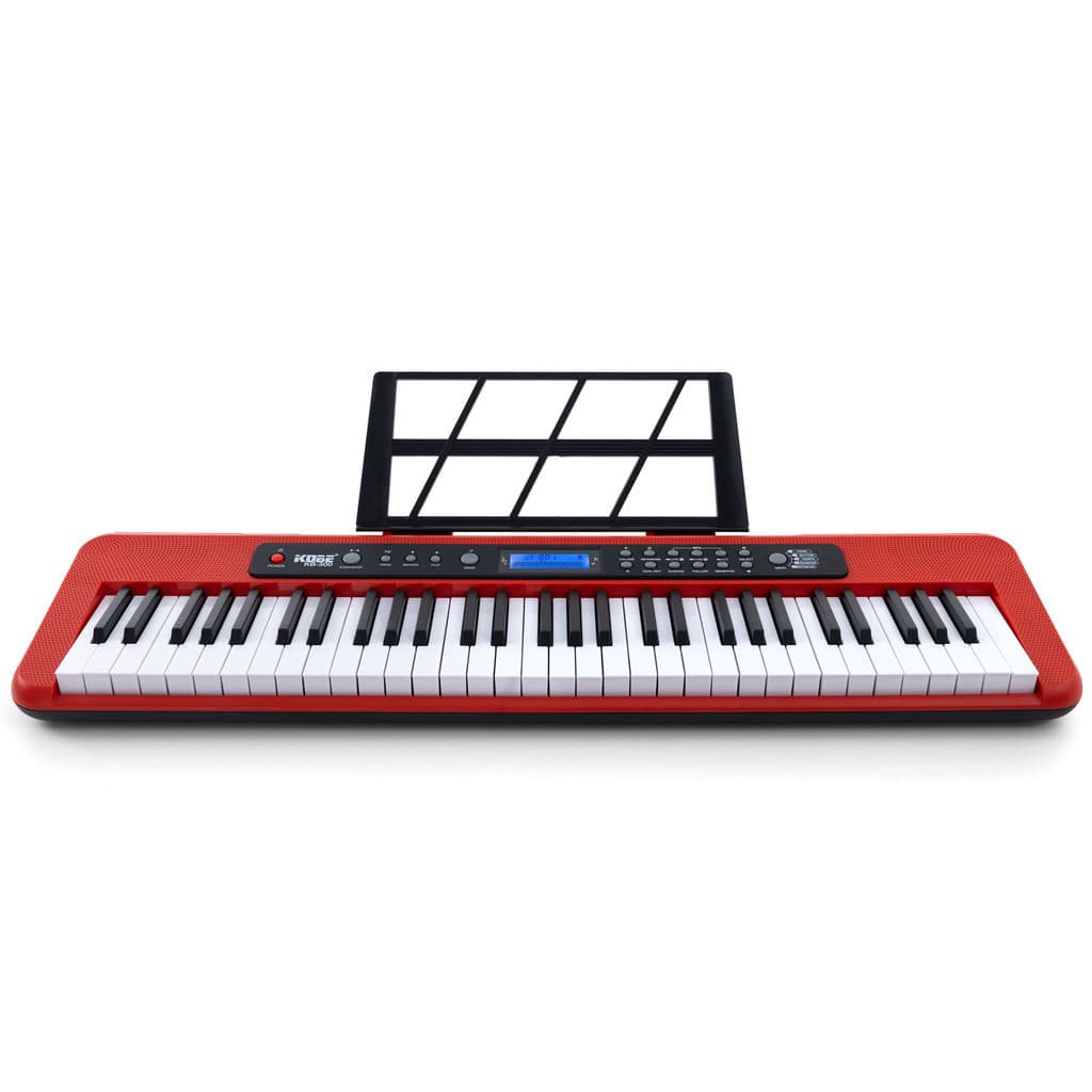 Teclado Musical Estudante Kobe KB-300 5/8 61 Teclas Sensitivas ao Toque com Pedal Sustain