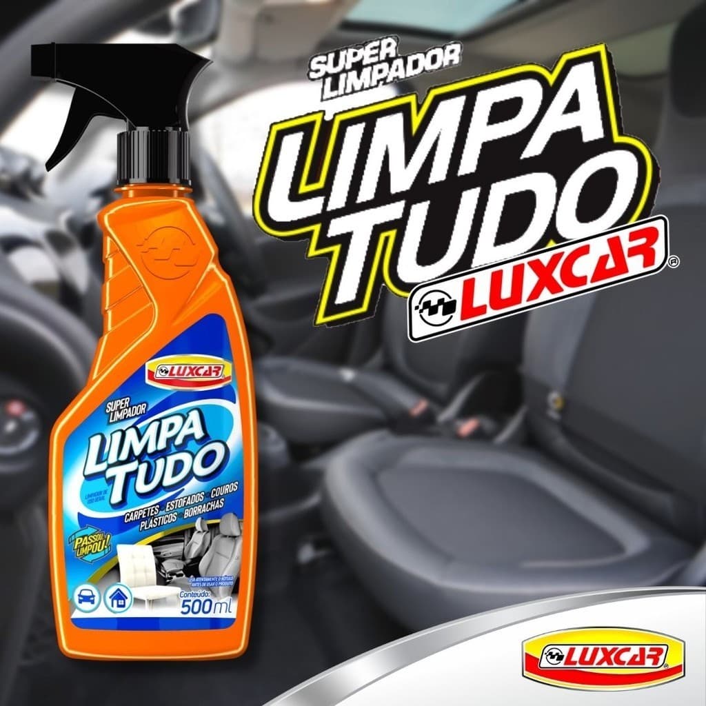 Super Limpa Tudo Luxcar 500ml Limpador de Uso Geral para Interior de Veículos e para Casa