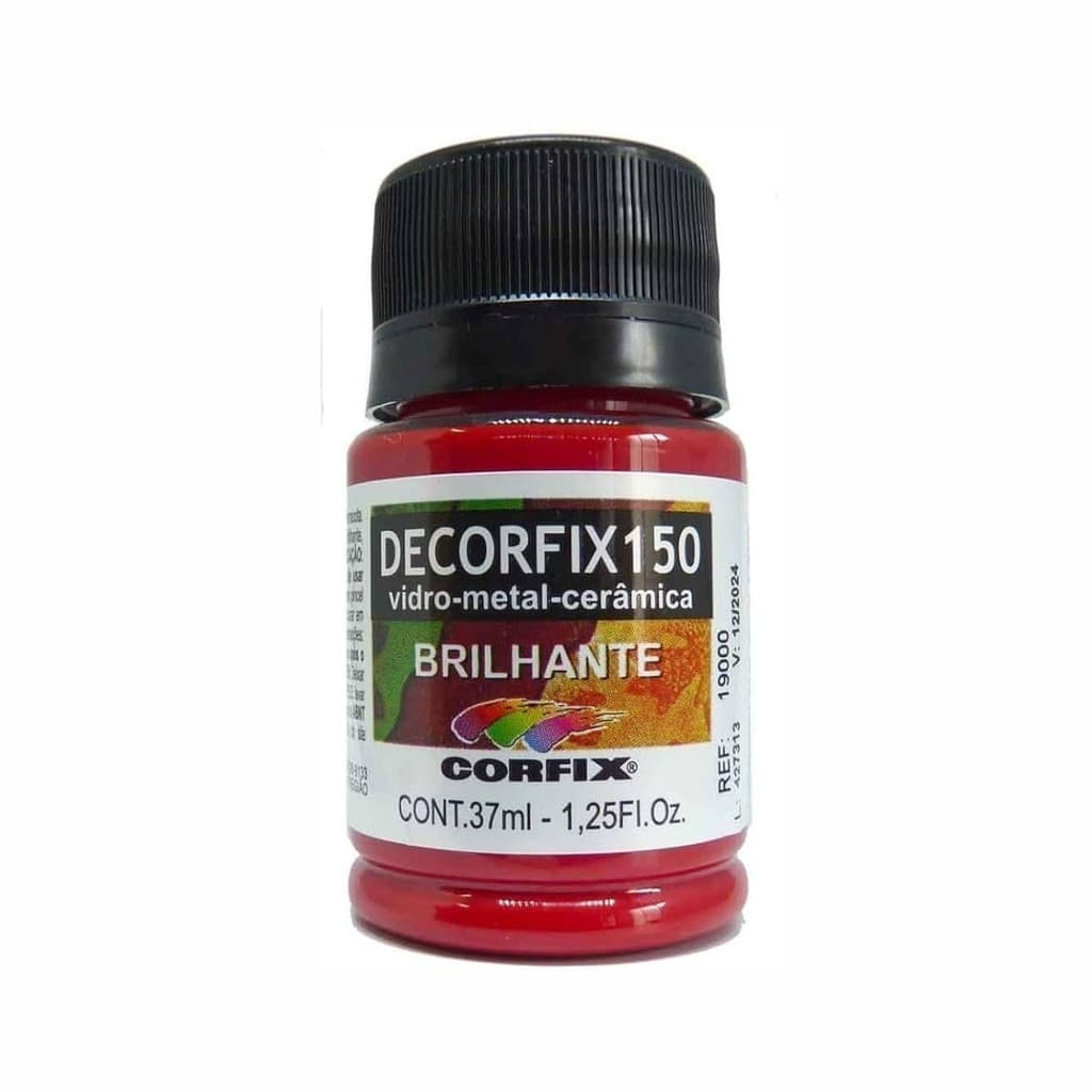 433 BRILHANTE | TINTA DECORFIX150 - VERMELHO TOPAZIO - 37ml