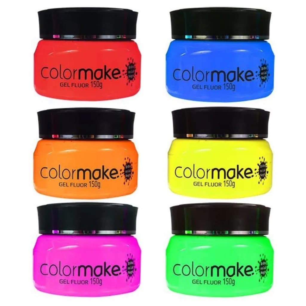 Gel Fluorescente para Cabelo Color Make Fluor 150g (6 CORES)