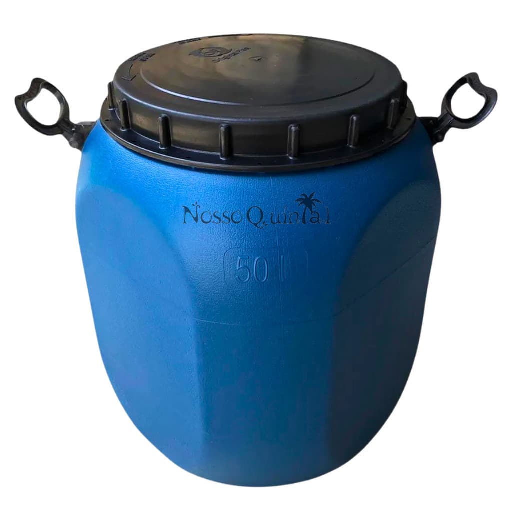 Bombona 50 Litros Pote Porta Ração 25kg Armazenador Com Alça