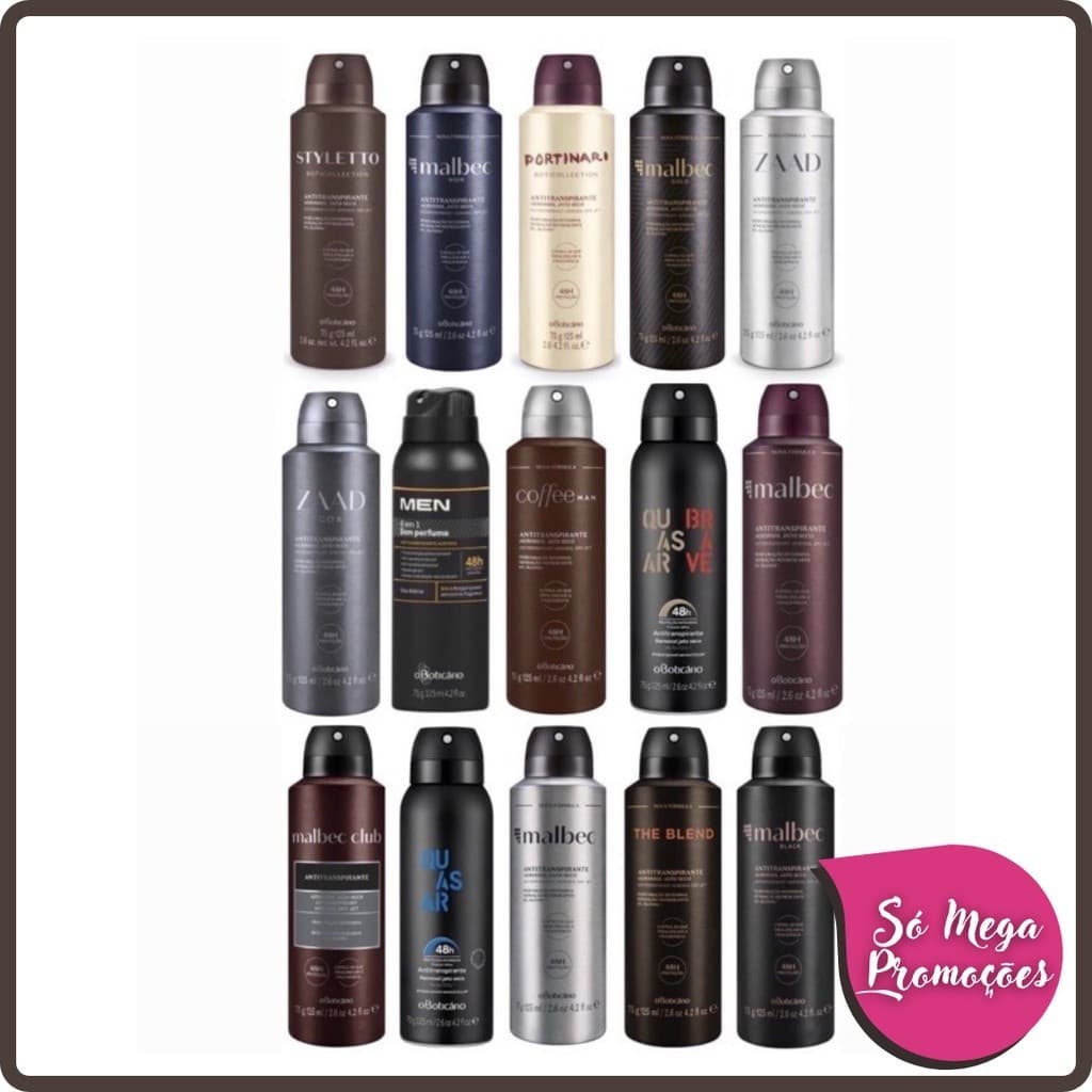 Desodorante Antitranspirante Aerossol Masculino 75g - O Boticário