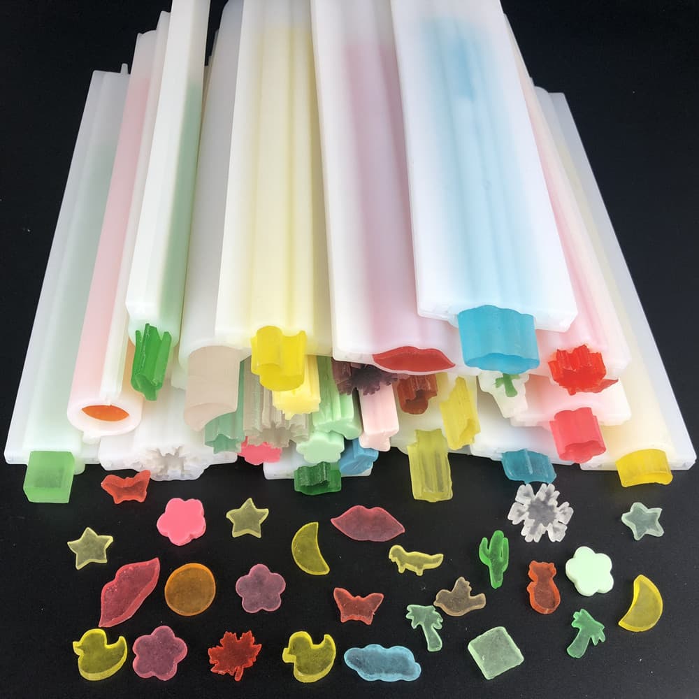 Sabonete em forma de coração Sabonete Tubular de Cinco Pontas de Silicone Estrela Sabonete Tubular de Sabonete Médio Sabonete em forma de Sabonete Mousse Cake Tubo Longo Molde Sanduíche Lua Quadrada