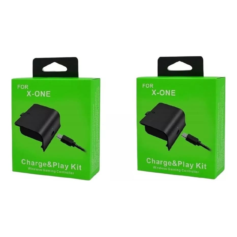 2x Bat. + 2x Cabos Controle Para Xbox One E Xbox S