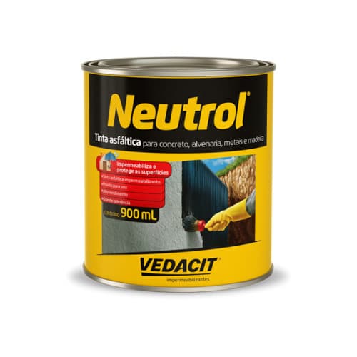 Neutrol Tinta Asfáltica 900ml - VEDACIT