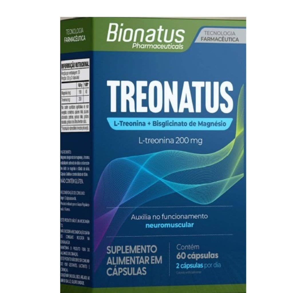 Treonatus com magnésio Bionatus c/ 60 cápsulas