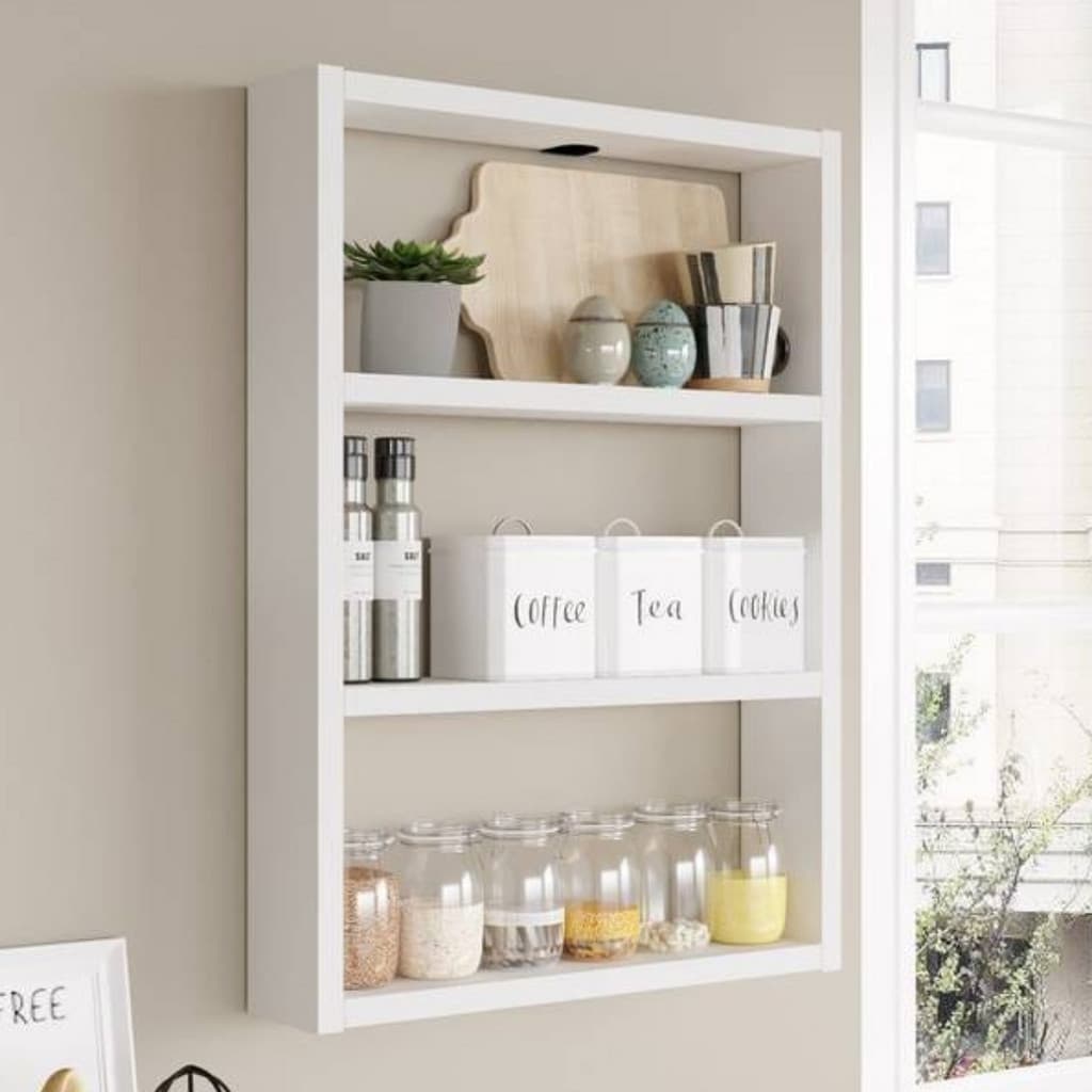 SUPORTE ORGANIZADOR DE TEMPERO EM MDF 45X12CM DE PAREDE