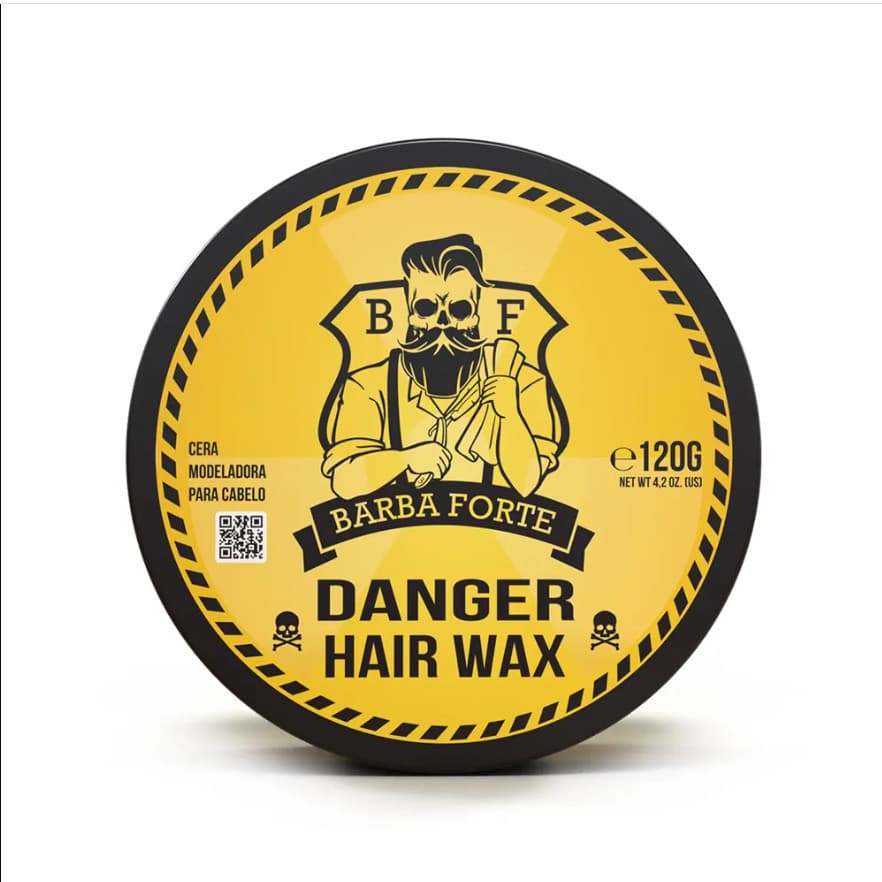 Cera Barba Forte Modeladora Efeito Brilho Danger Fixação Modela Estilo 120g