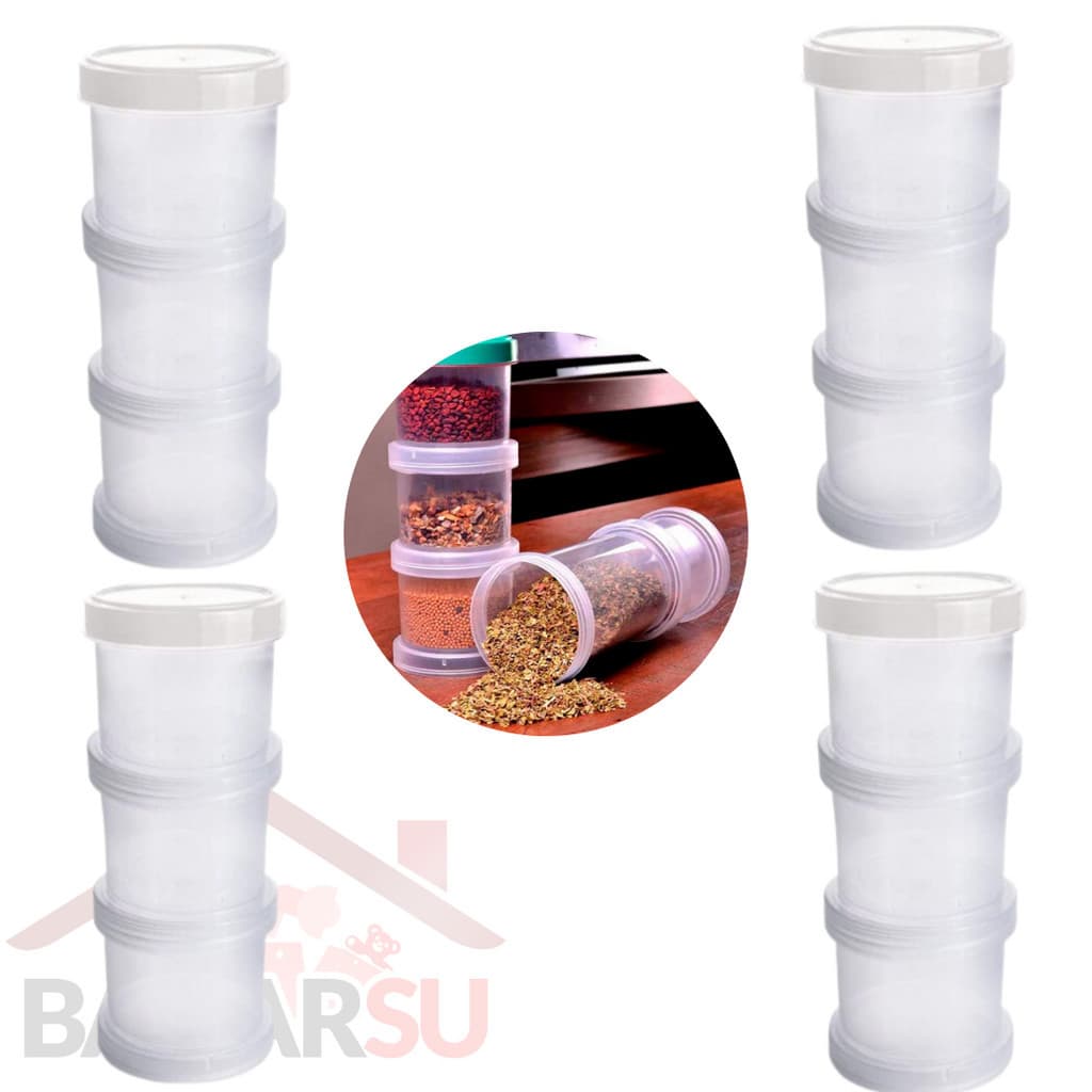 Kit Organizador De Porta Tempero Com 12 Cavidades - 150ml Cada
