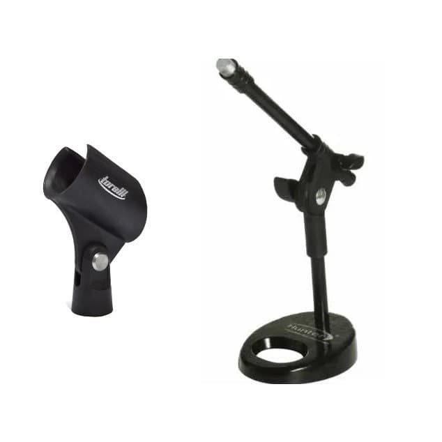 Pedestal de Mesa Microfone Torelli (Hpm56) + Cachibo Sem Fio