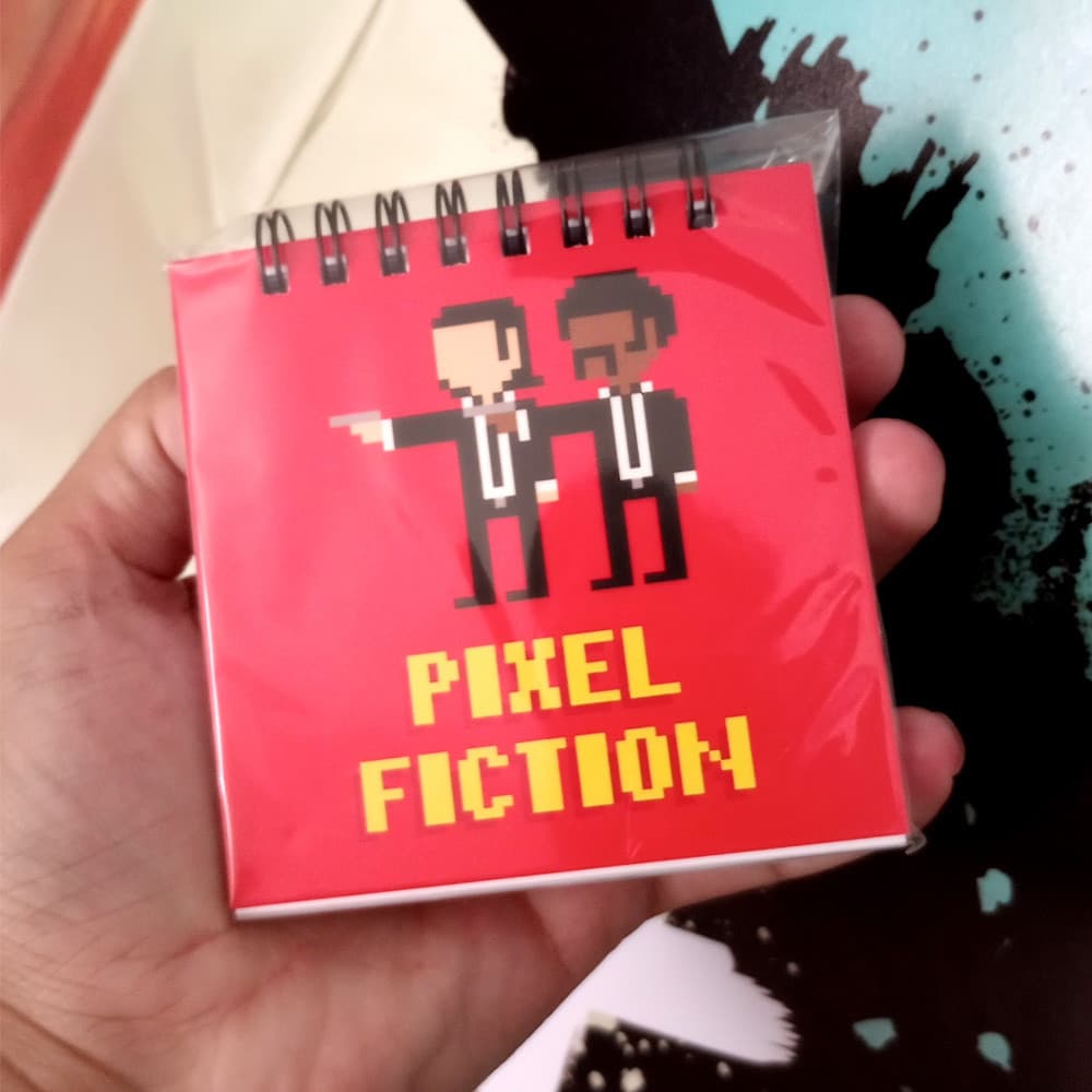 Mini Bloco de Anotações 60 folhas Pixel Fiction Bloco de Notas Criativo