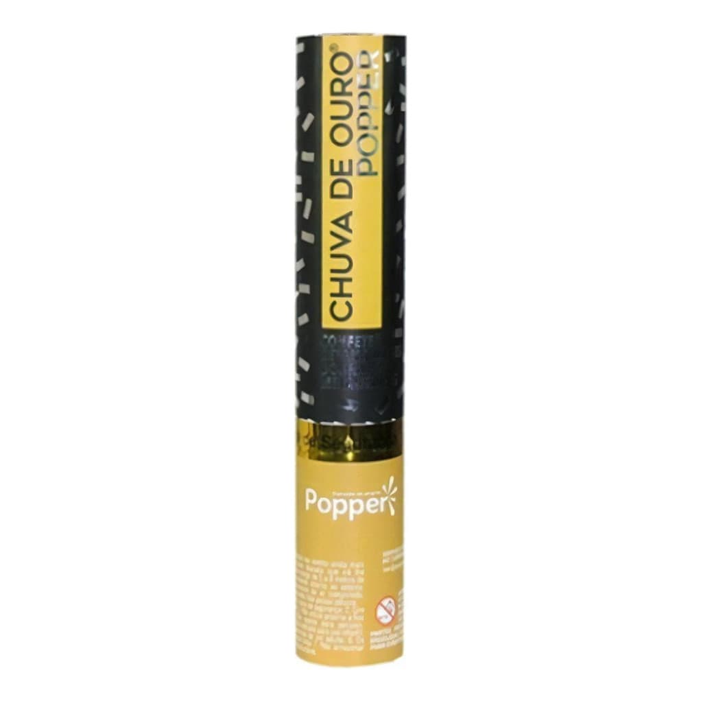 Lança Confete Popper 30cm Chuva De Dourado Festa Casamento