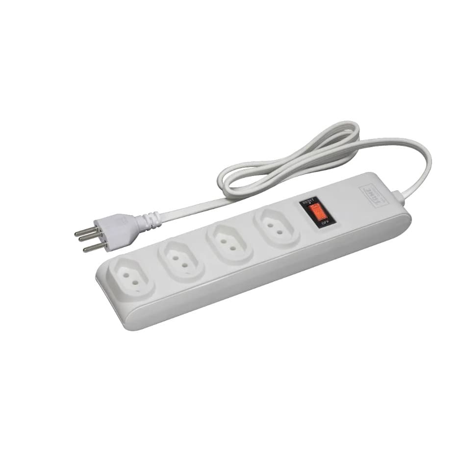 PROTETOR ELETRÔNICO COM 4 TOMADAS 2P+T 10A Bivolt Fame C/CABO 1M C/CABO 1M