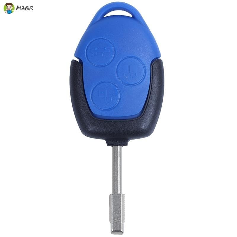 Chave De Controle Remoto De 3 Botões De Cobertura Do Corpo E Chaves Para ford transit blue
