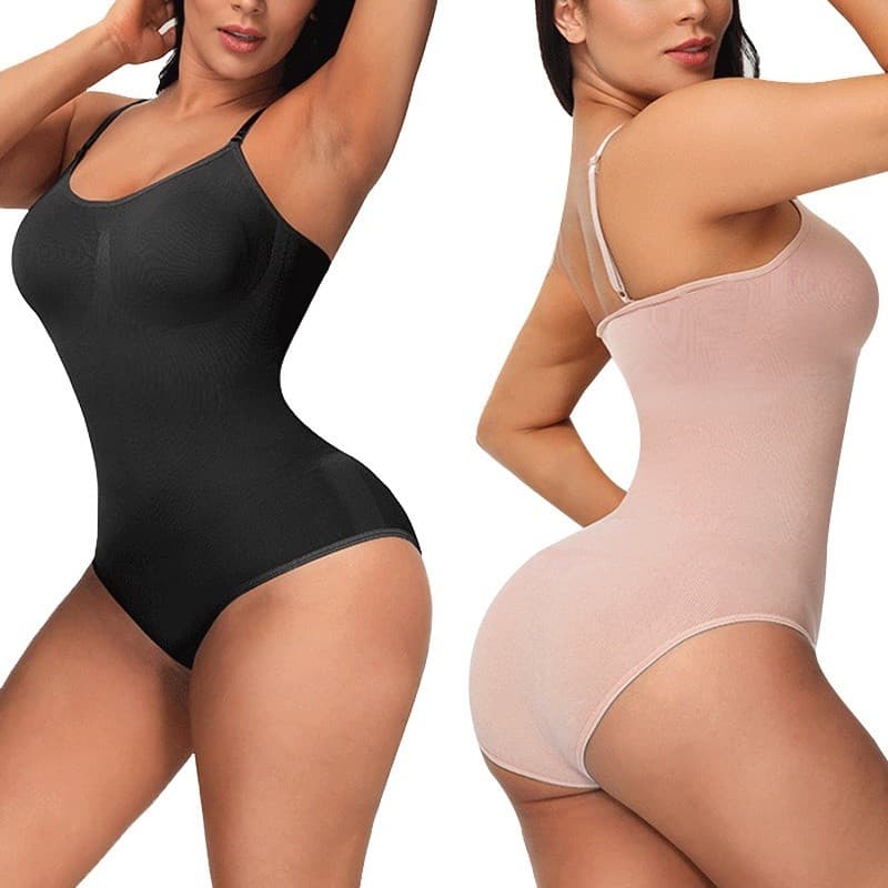 Cinta Modeladora Bodysuit Sem Costura com Alças Ajustáveis