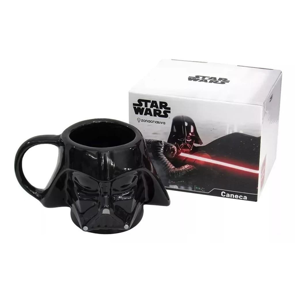 Caneca 3D Darth Vader Star Wars Oficial 500 ml Presente Geek