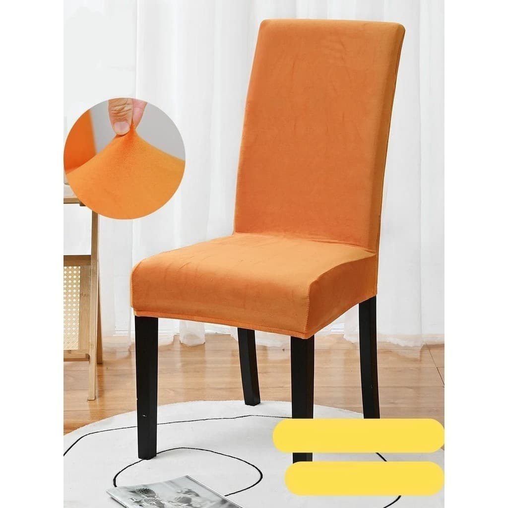 Kit 4 Capas De Cadeira Jantar em Malha Com Elástico