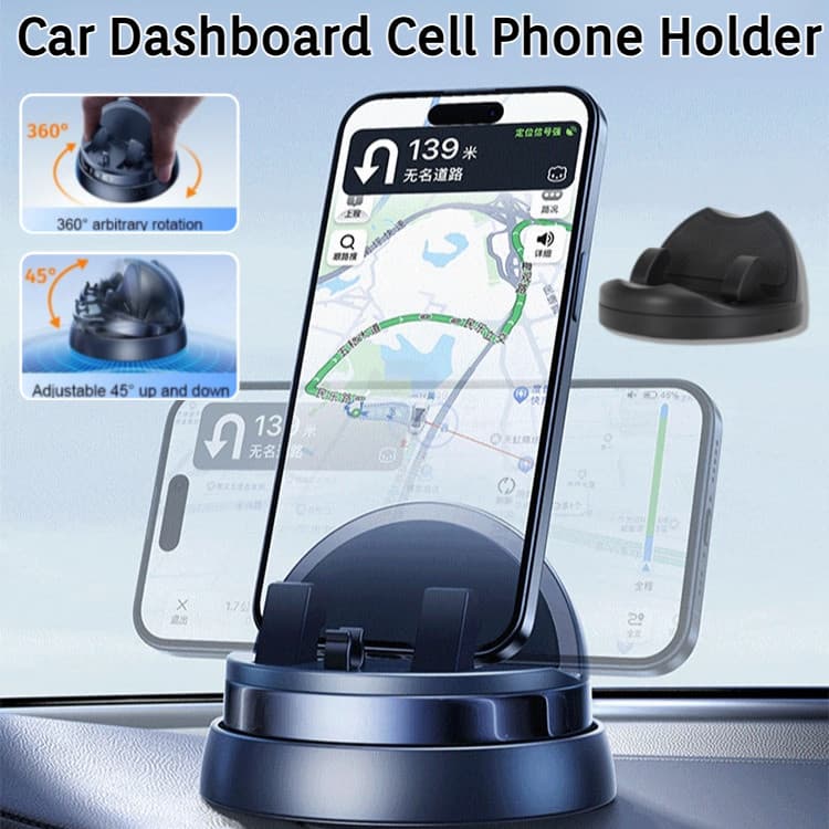 Suporte De Telefone Giratório Para Carro 360/Antiderrapante Painel De