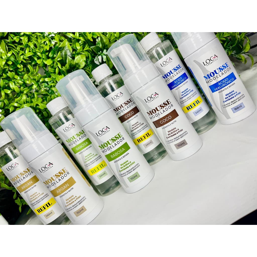 Kit Mousse Modelador 150ml + Refil Modelador 240ml