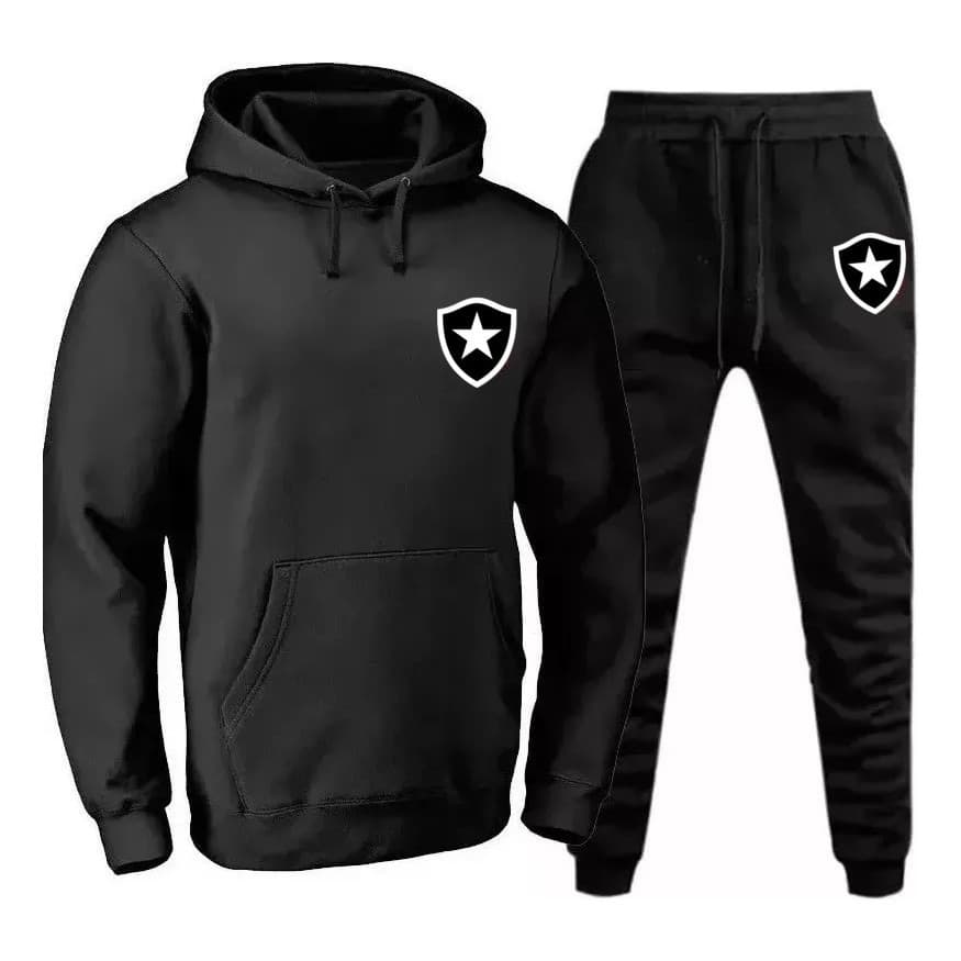 Conjunto de Moletom Abrigo Time Do Botafogo Brasileirão