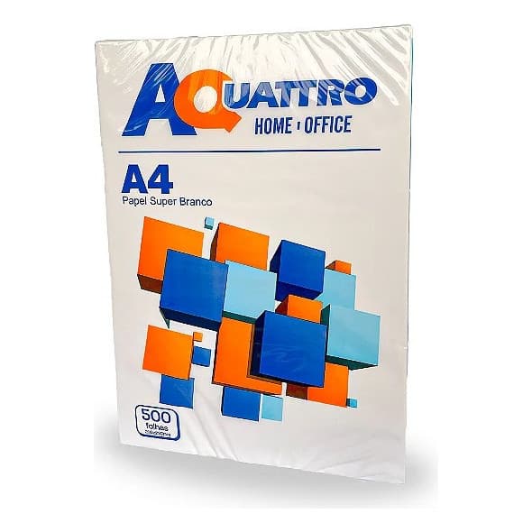 Papel Sulfite A4 Home Office 500 Folhas Aquatro Branco 75g