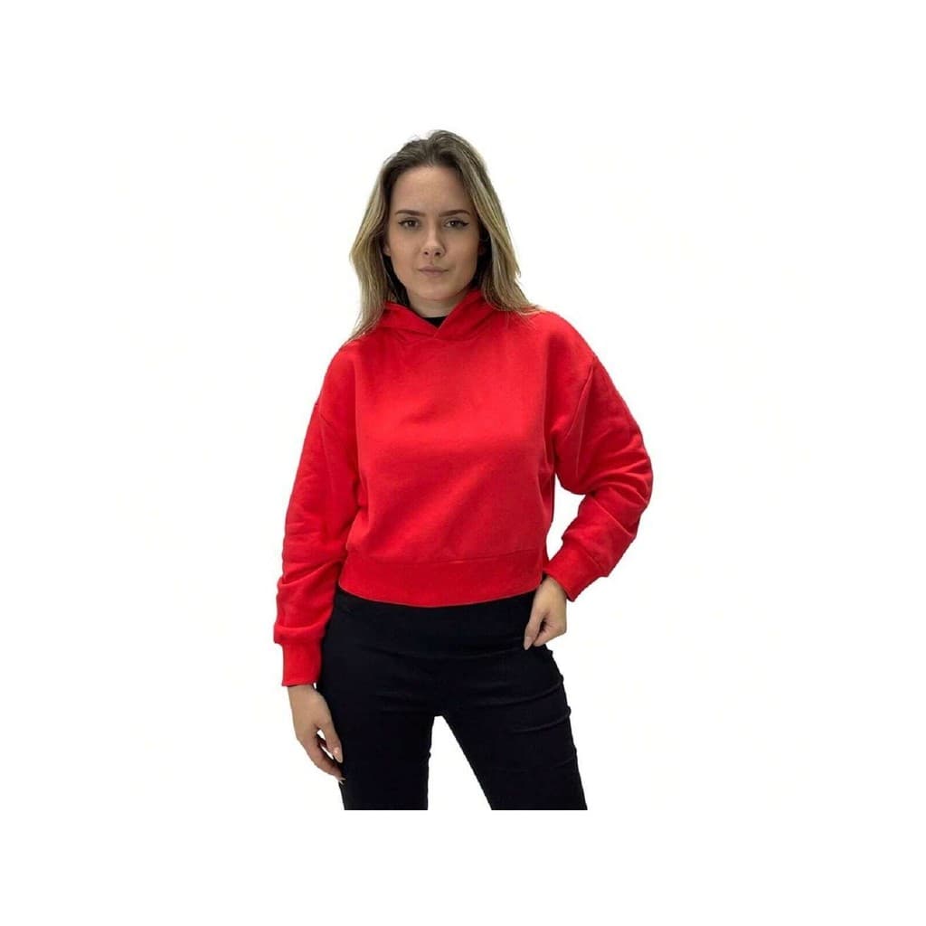 Blusa de Moletom Feminina Fechada com Capuz - MALWEE