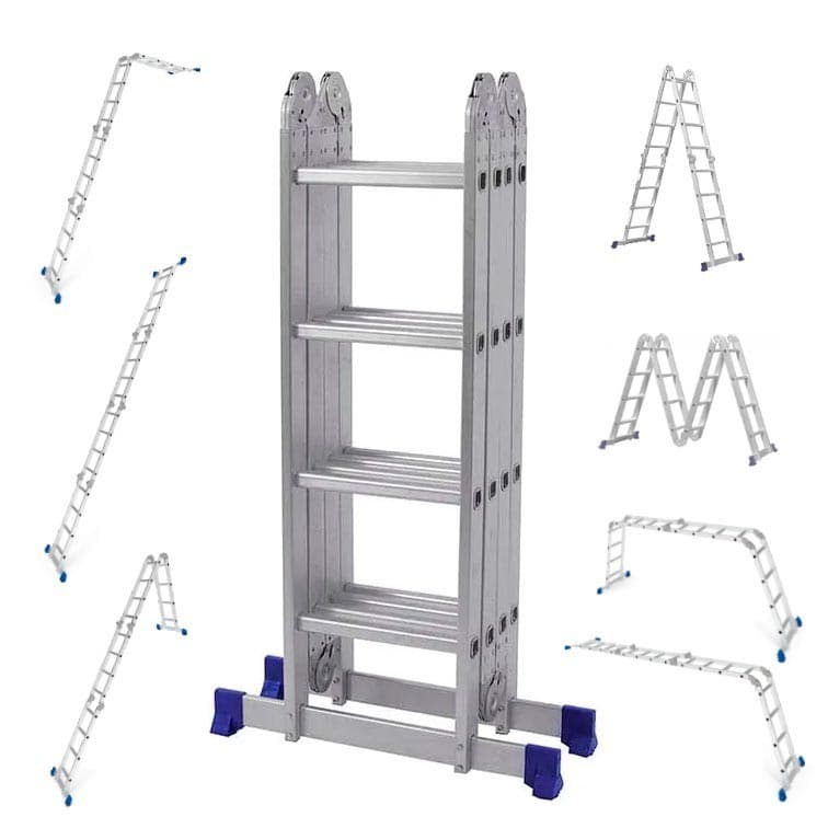 Escada Articulada Multifuncional Aluminio MOR 4x4 16 degraus