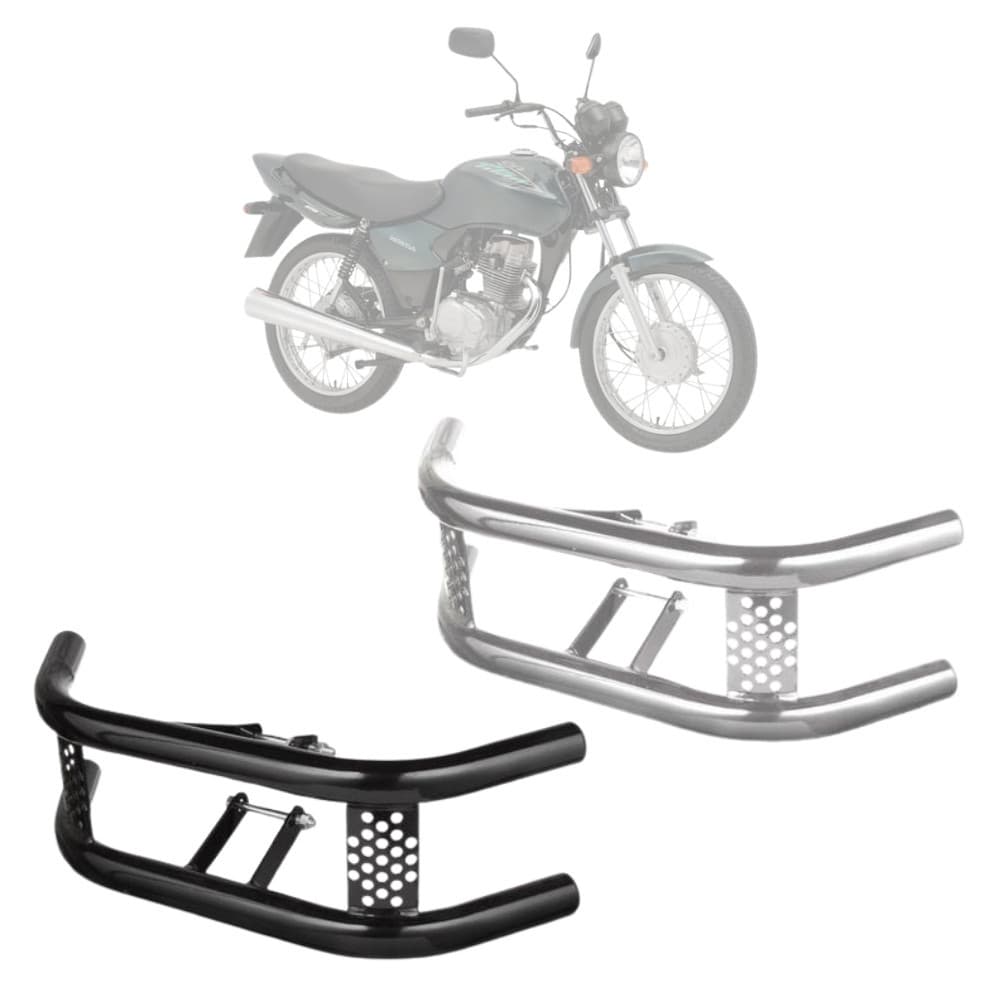 Protetor De Motor Mata Cachoro Barra Dupla Cg Titan 2000 A 2004  e Fan 125 2005 a 2008