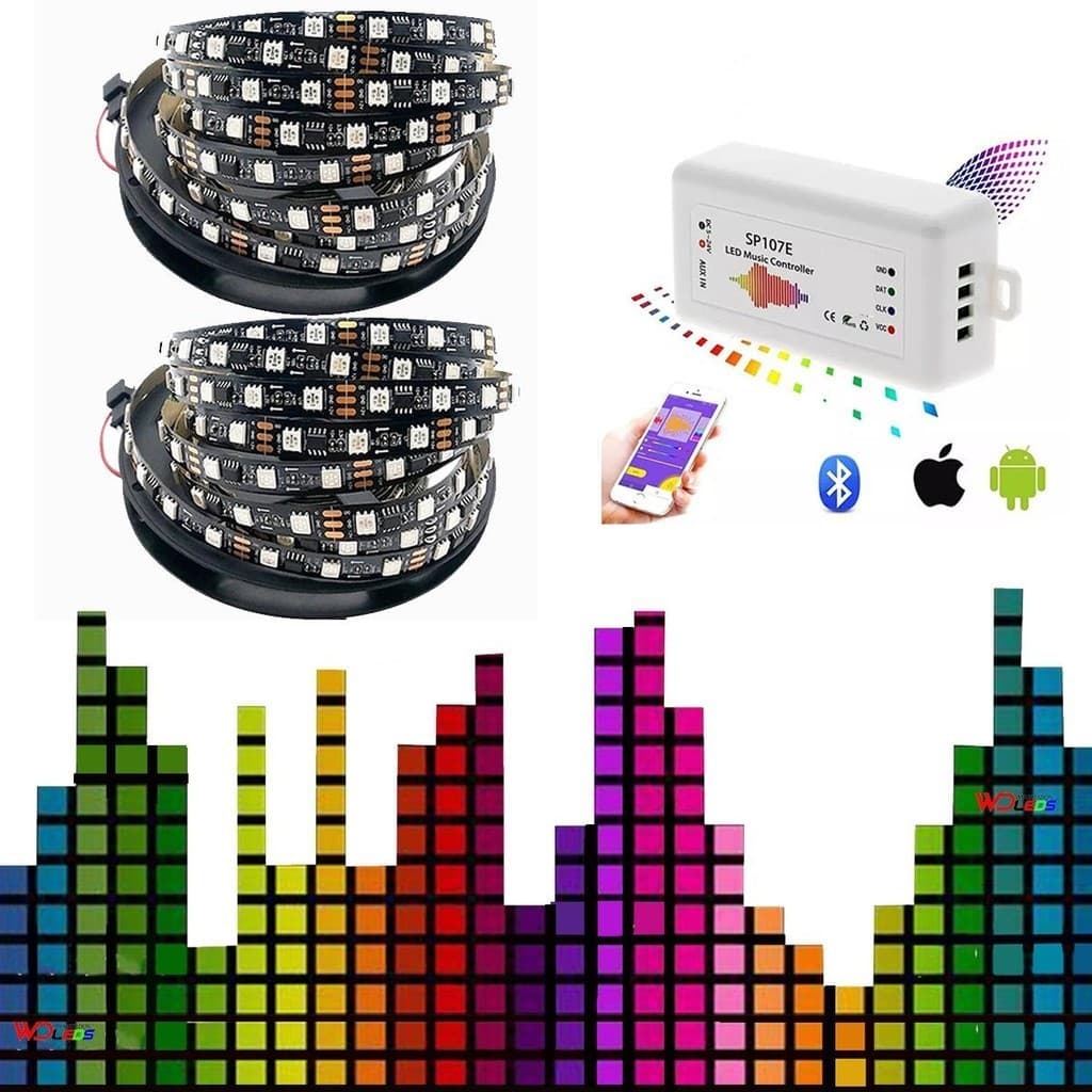 Kit Vu Central Sp107e 10m Fita Ws2811 300 Leds Metro Ip30