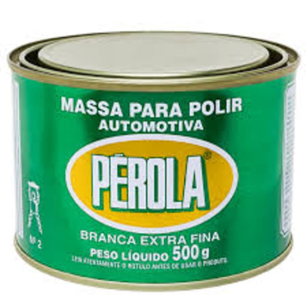 Massa Polir Automotiva Pérola Branca Nº2 Extra Fina 500G