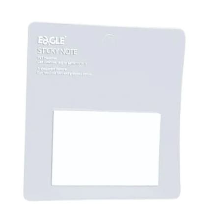 Bloco Adesivo Transparente 50x75mm c/100fls EAGLE