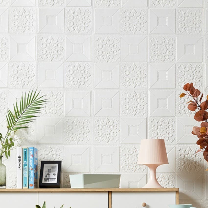 Papel De Parede Autoadesivo À Prova De Fumaça Painel De Teto 3D Decoração De Casa Quarto Sala De Estar Cozinha Fundo De