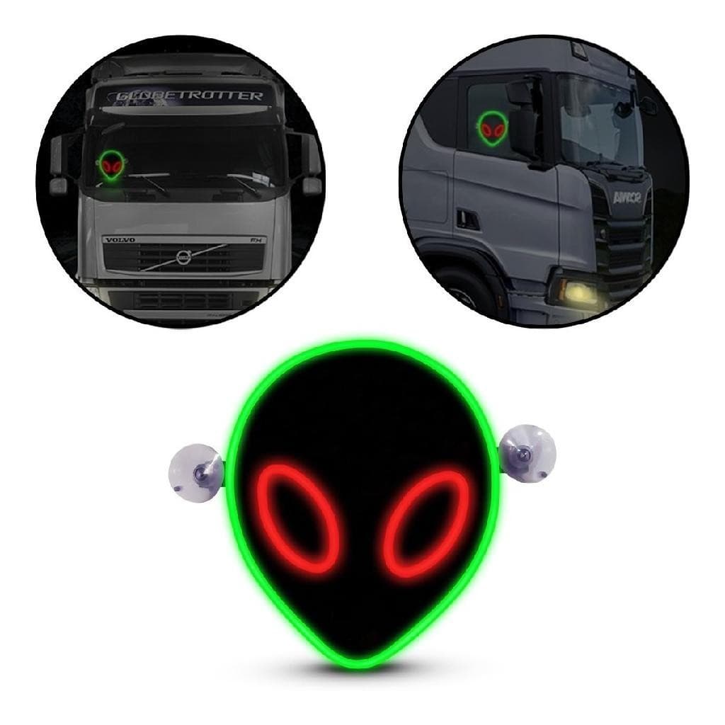 Canhão Et Neon Led Corujinha Coruja Caminhão 12v