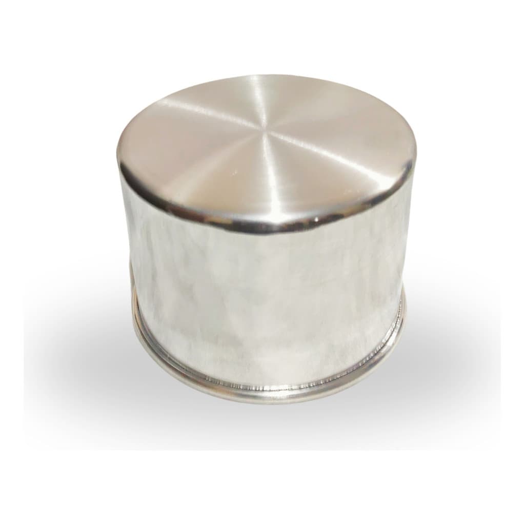 Forma Bolo Assadeira Redonda Alta Alumínio Para Pudim Torta Pão Jogo Fundo Furo Cm Tabuleiro 14x10 Cm Alumínio Polida