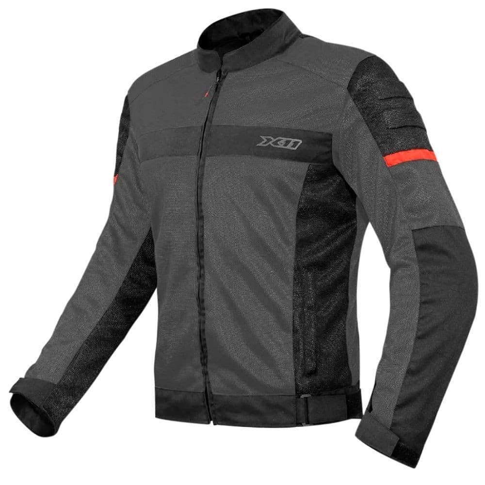 Jaqueta Moto Motoqueiro Motociclista Ventilada para verão e calor X11 Super Air Masculina Cinza