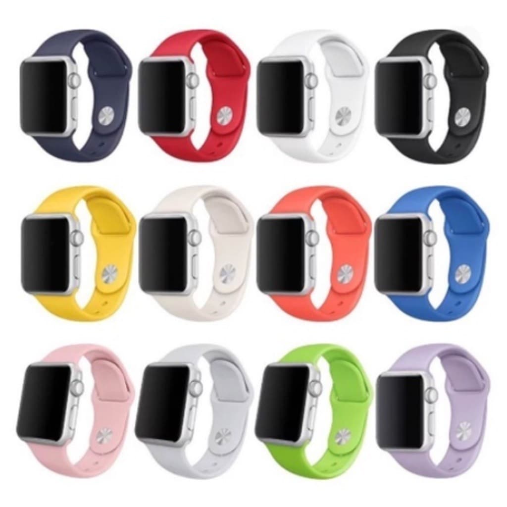 Pulseira Linha Premium Para Apple Watch Silicone Relógio 42mm/44mm/45mm ( Varias Cores Disponíveis )