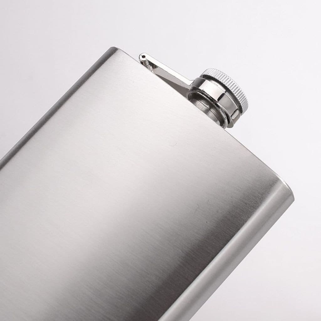 Cantil De Bolso Em Aço Inox 255ML E 210ML Porta Bebida Whisky Vodka