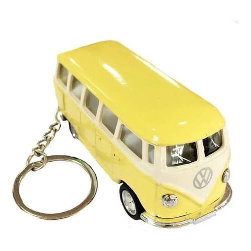 Chaveiro 1962 Kombi Volkswagen 1:64 Pneu Borracha Amarelo