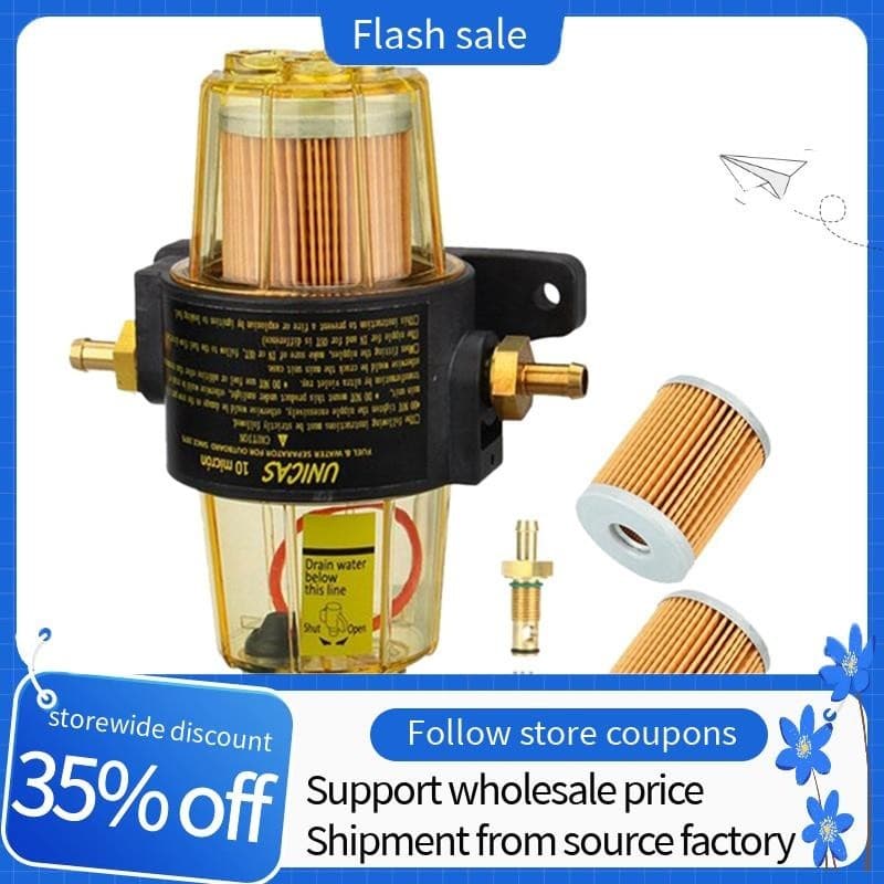 3 Pçs UF-10K Filtro De Combustível Conjunto Separador Água Para Yamaha Suzuki Tohatsu Mercúrio Popa