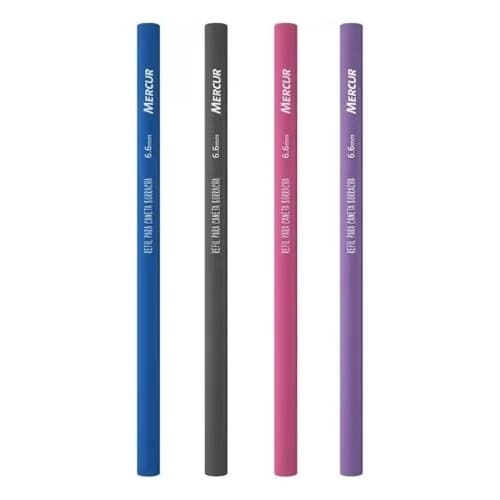 Refil Colorido Para Caneta Borracha Mercur - Kit 2 Unidades